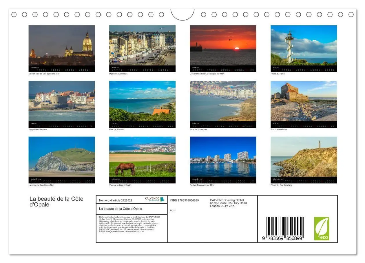 Bild: 9783569856899 | La beauté de la Côte d'Opale (Calendrier mural 2027 DIN A4...