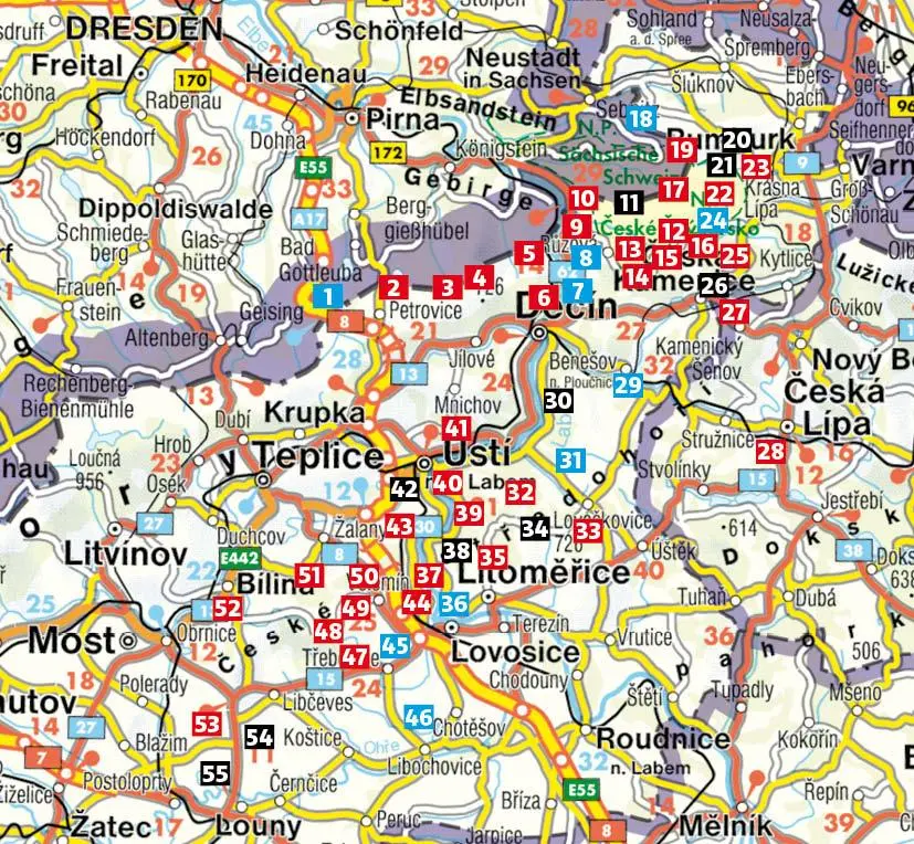 Bild: 9783763346899 | Böhmische Schweiz | Böhmisches Mittelgebirge. 55 Touren mit GPS-Tracks