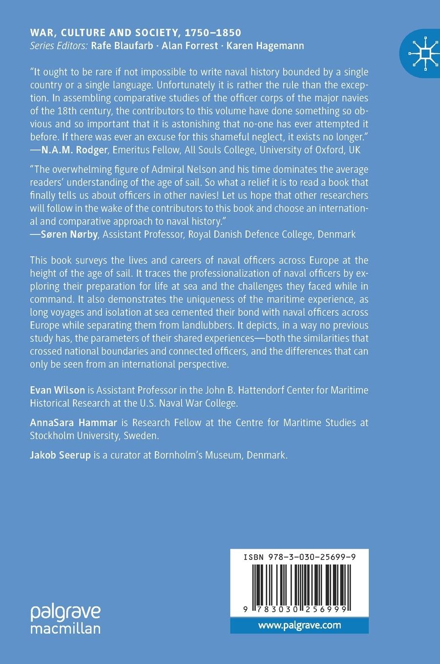 Rückseite: 9783030256999 | Eighteenth-Century Naval Officers | A Transnational Perspective | Buch