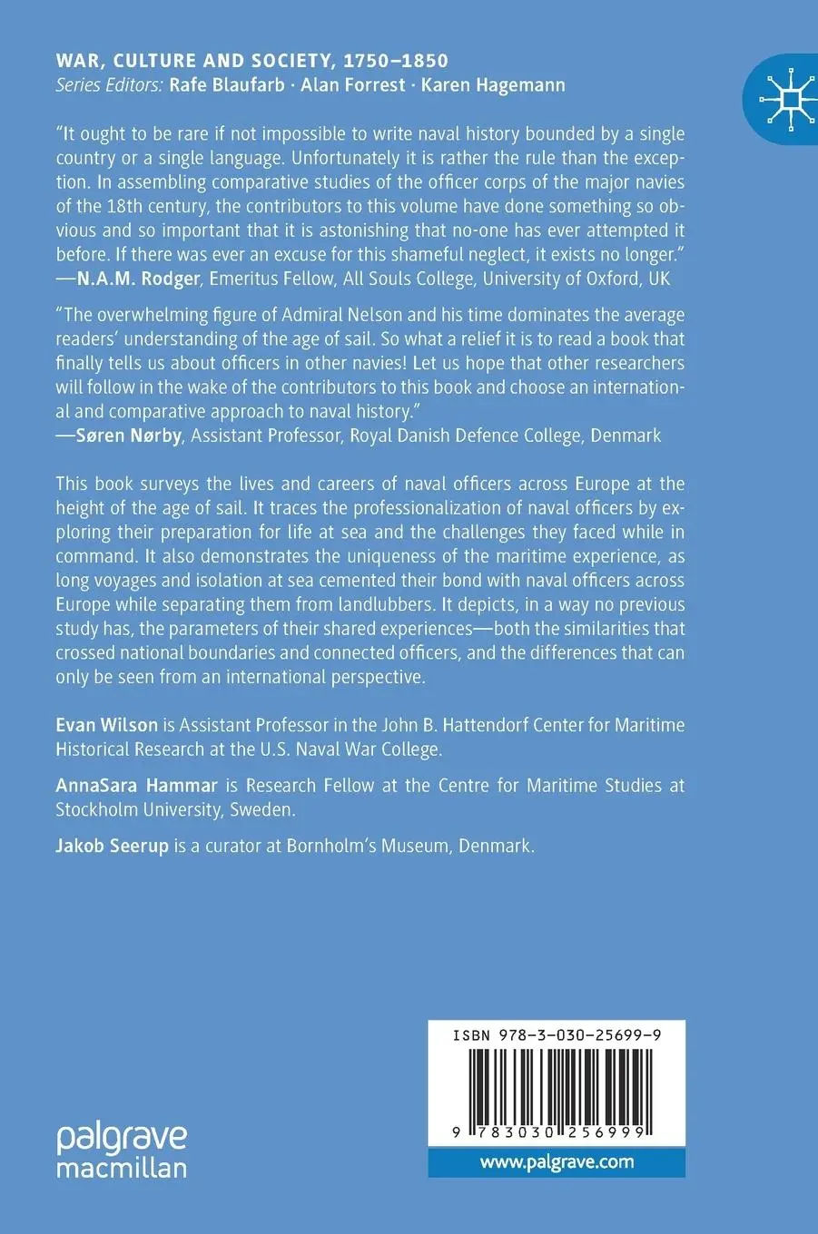 Rückseite: 9783030256999 | Eighteenth-Century Naval Officers | A Transnational Perspective | Buch