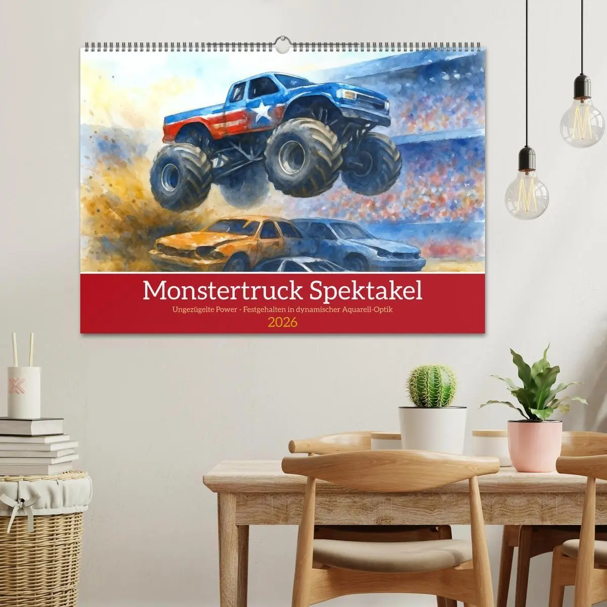 Bild: 9783516686999 | Monstertruck Spektakel (Wandkalender 2026 DIN A2 quer), CALVENDO...