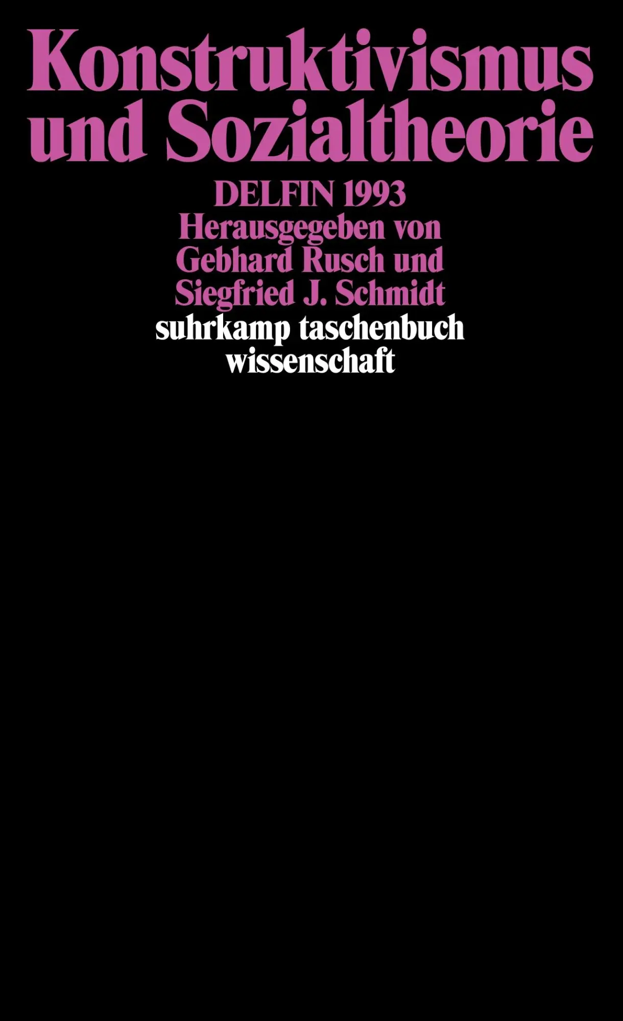 Cover: 9783518286999 | Konstruktivismus und Sozialtheorie | Siegfried J. Schmidt (u. a.)