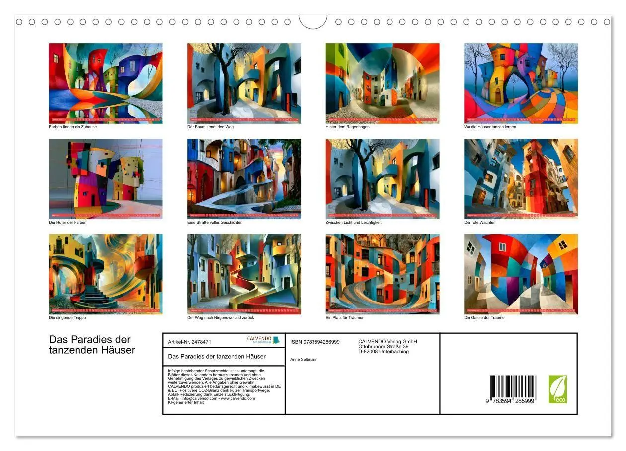 Bild: 9783594286999 | Das Paradies der tanzenden Häuser (Wandkalender 2027 DIN A3 quer),...