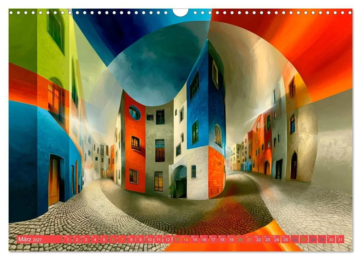 Bild: 9783594286999 | Das Paradies der tanzenden Häuser (Wandkalender 2027 DIN A3 quer),...