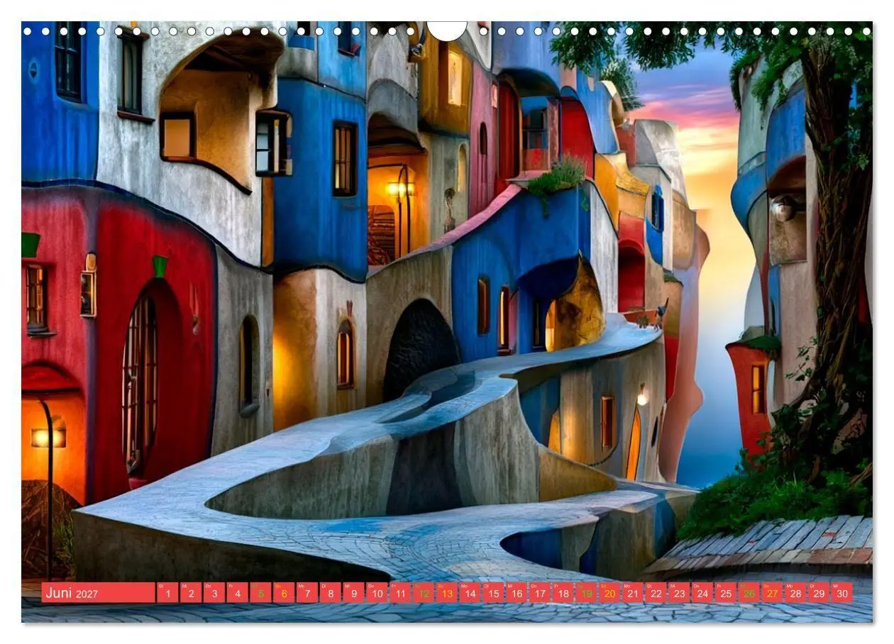 Bild: 9783594286999 | Das Paradies der tanzenden Häuser (Wandkalender 2027 DIN A3 quer),...