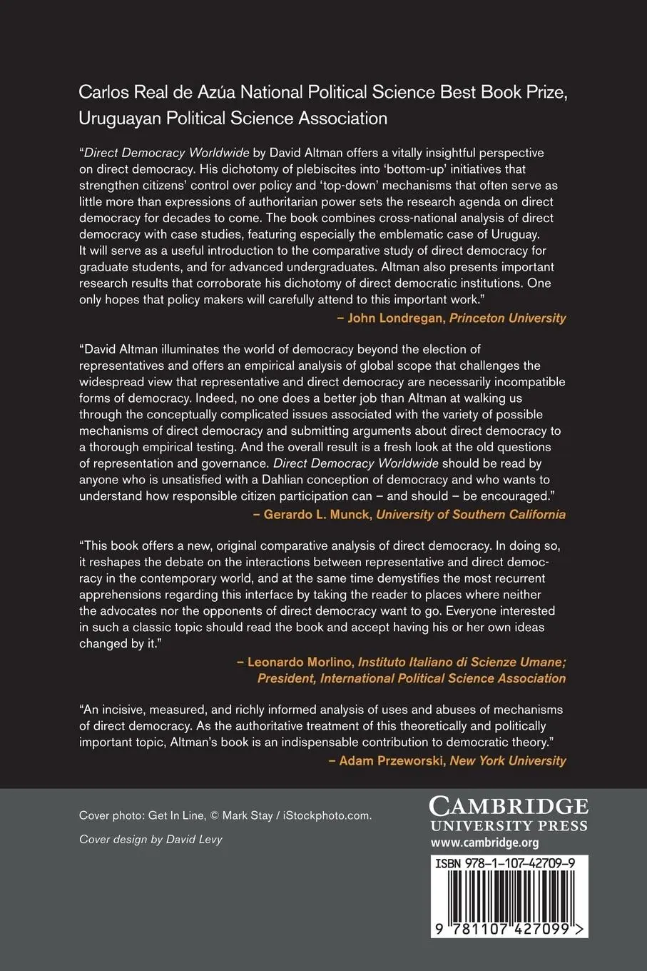 Rückseite: 9781107427099 | Direct Democracy Worldwide | David Altman | Taschenbuch | Englisch