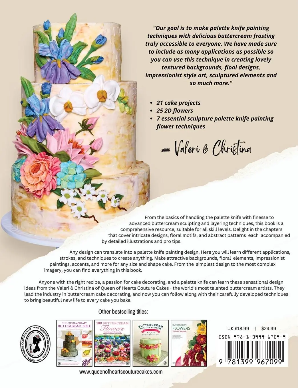 Rückseite: 9781399967099 | Buttercream Palette Knife Painting Techniques - A Comprehensive...