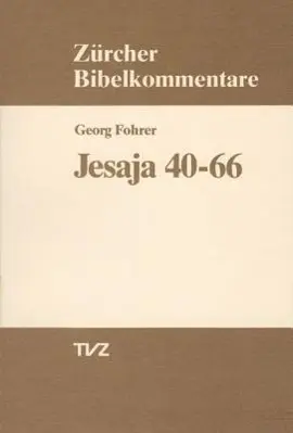 Cover: 9783290147099 | Kapitel 40-66 | Deuterojesaja / Tritojesaja | Georg Fohrer | Buch