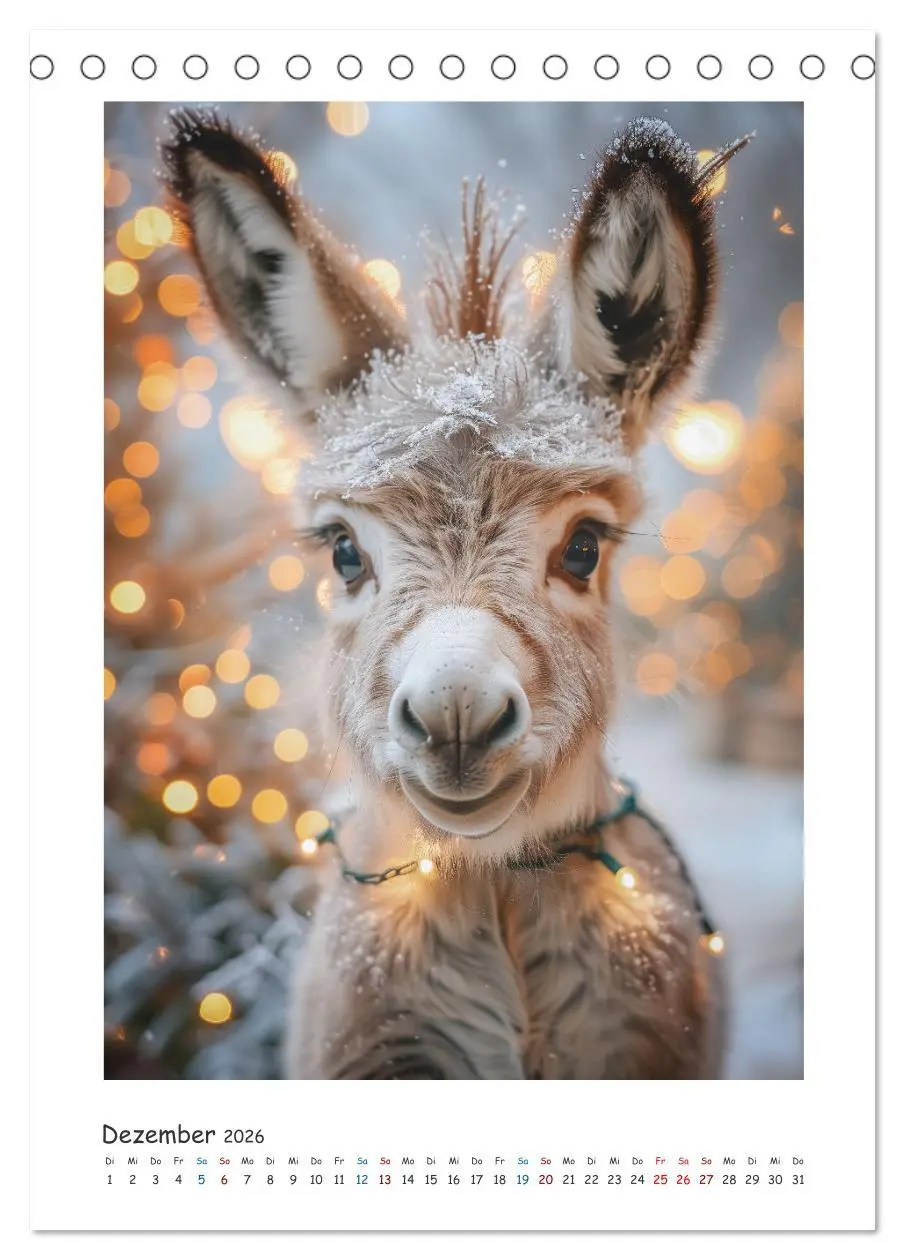 Bild: 9783516267099 | Lustige Esel (Tischkalender 2026 DIN A5 hoch), CALVENDO Monatskalender