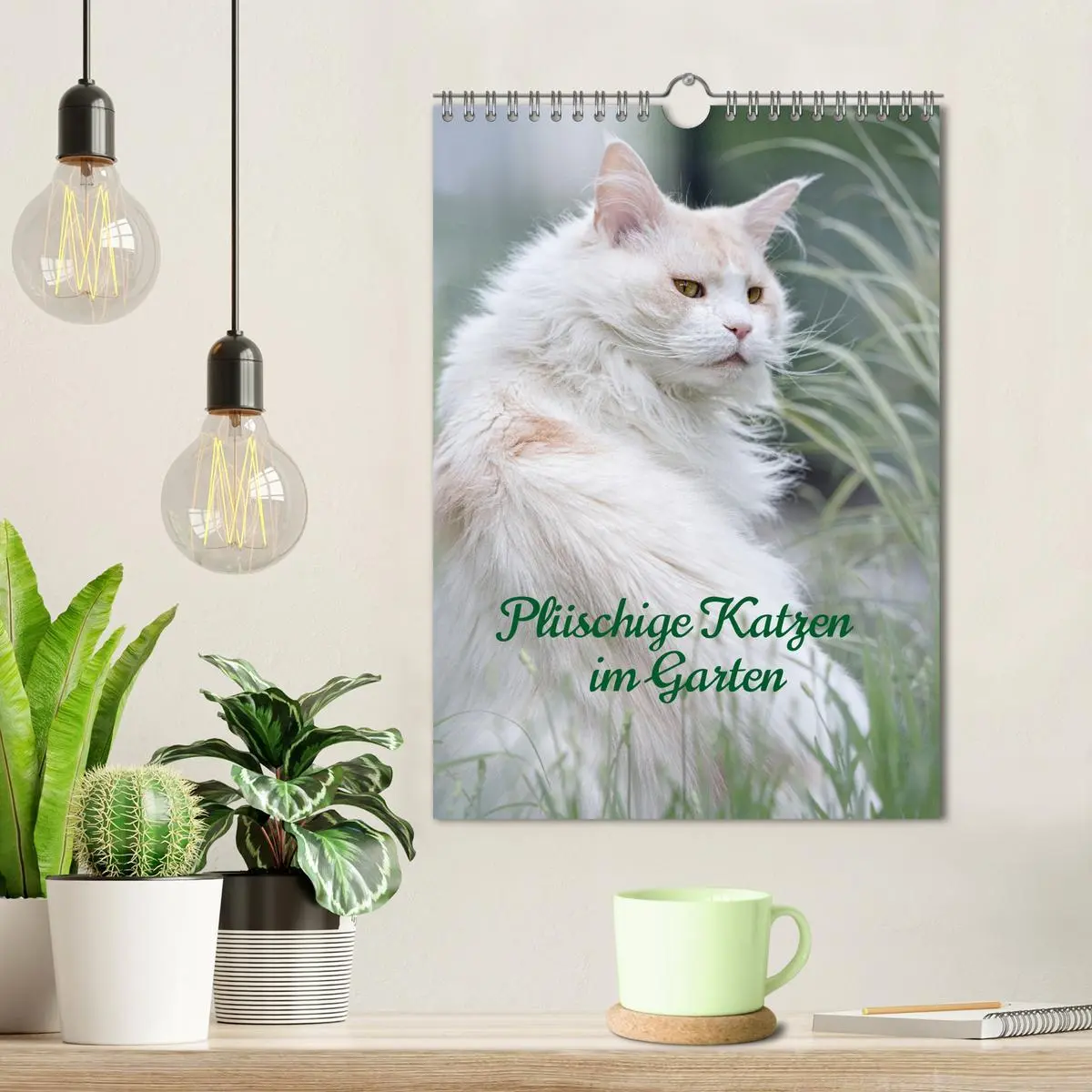 Bild: 9783516337099 | Plüschige Katzen im Garten (Wandkalender 2026 DIN A4 hoch),...