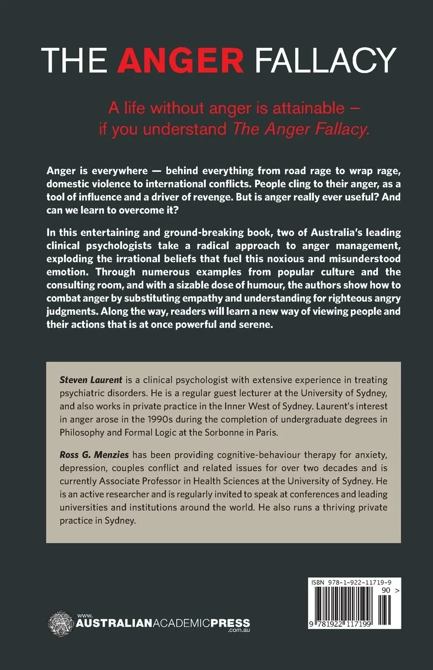Rückseite: 9781922117199 | The Anger Fallacy | Uncovering the Irrationality of the Angry Mindset