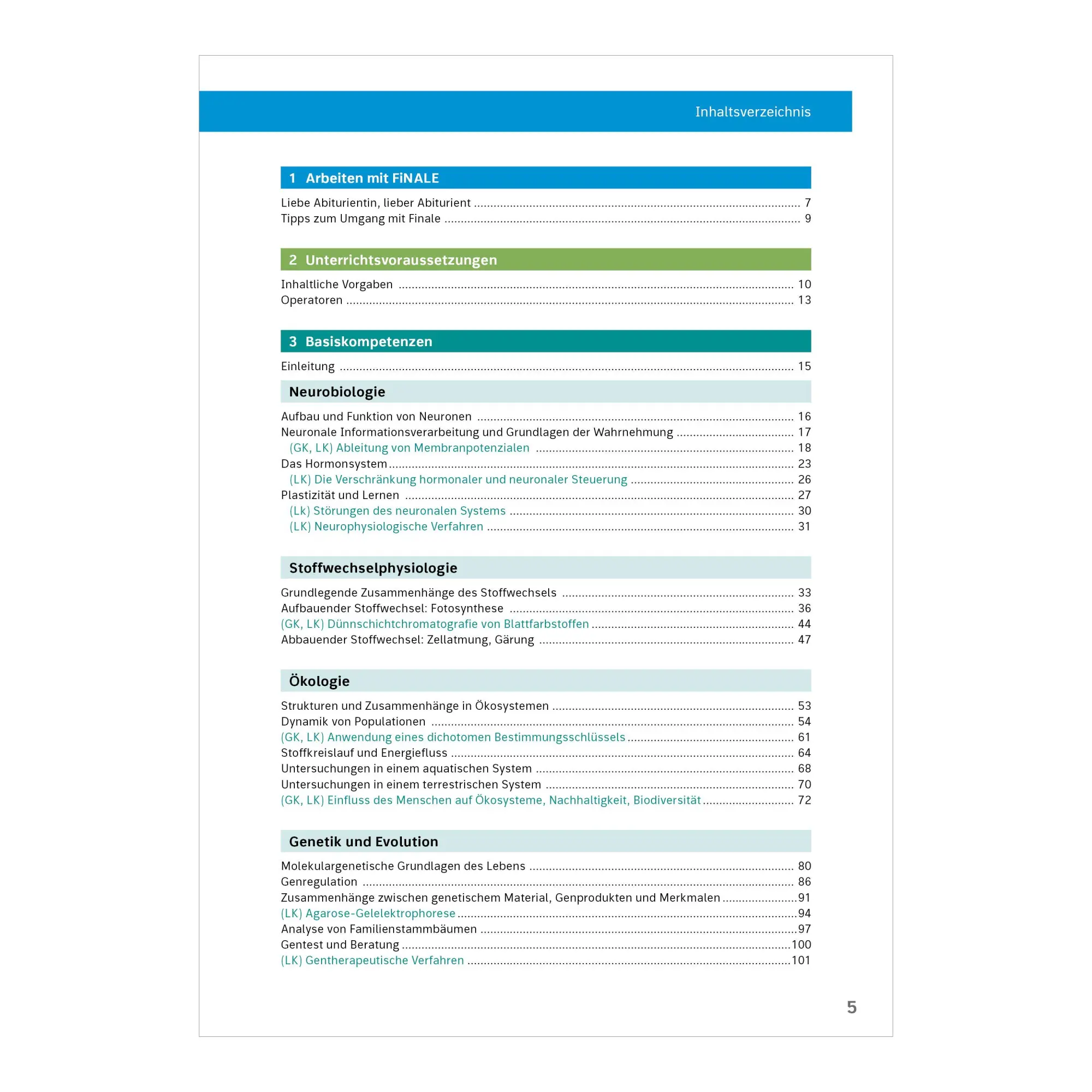 Bild: 9783071727199 | FiNALE Prüfungstraining Zentralabitur Nordrhein-Westfalen. Biologie...