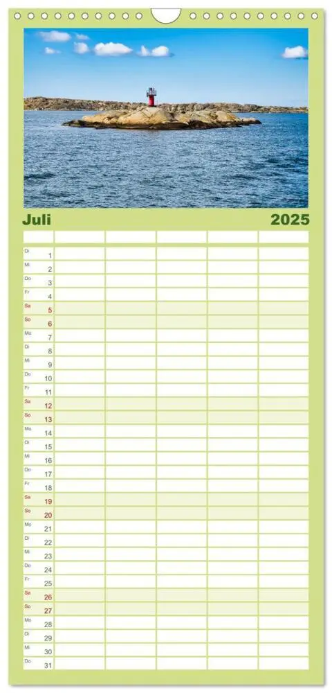 Bild: 9783457097199 | Familienplaner 2025 - Göteborg und Schäreninseln mit 5 Spalten...