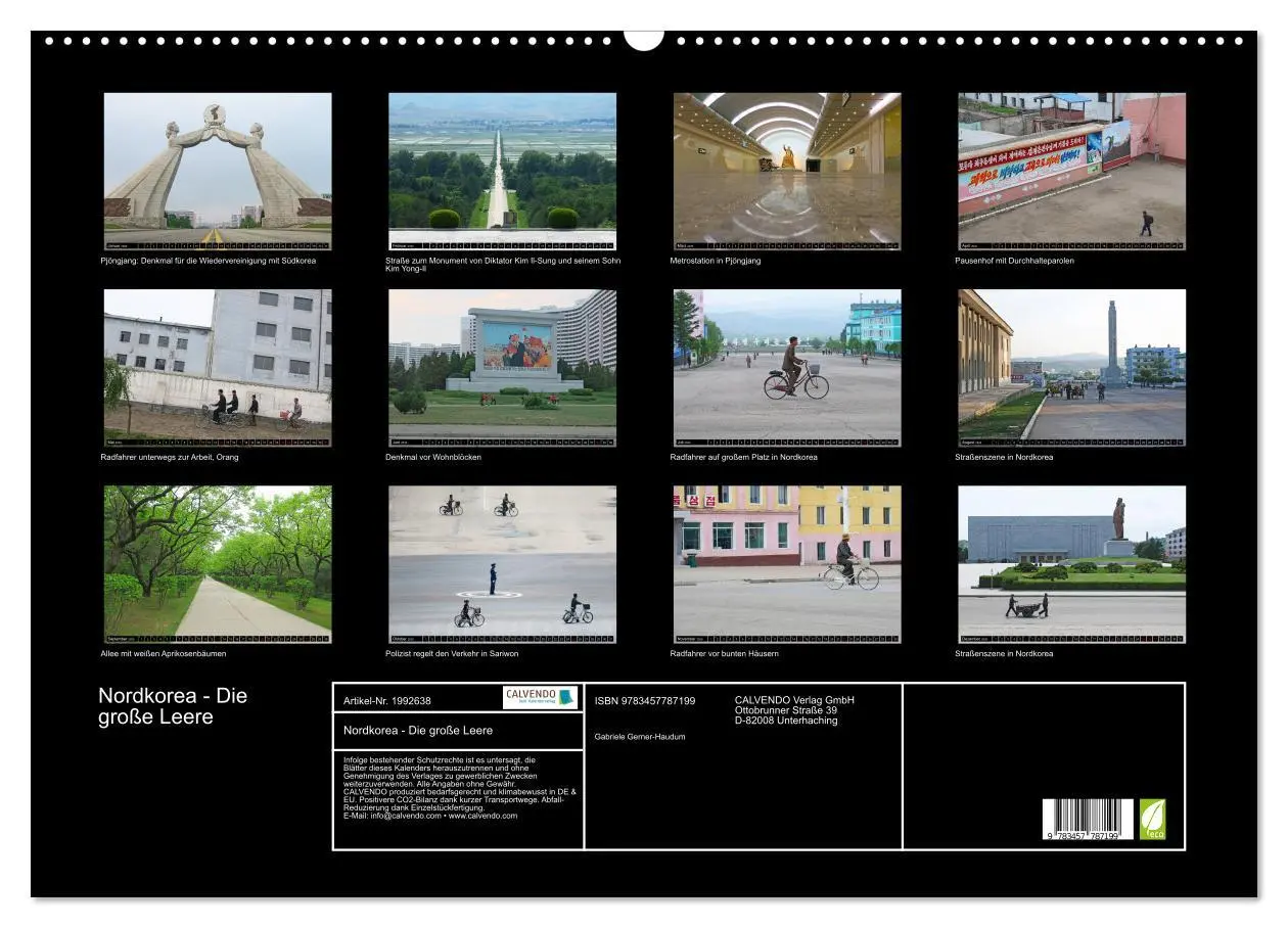 Bild: 9783457787199 | Nordkorea - Die große Leere (Wandkalender 2026 DIN A2 quer),...