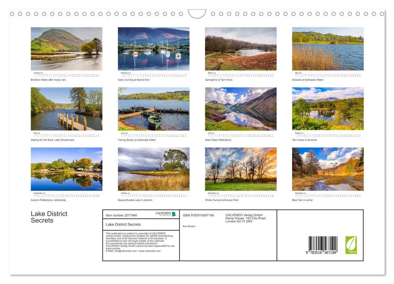Bild: 9783516567199 | Lake District Secrets (Wall Calendar 2026 DIN A3 landscape),...