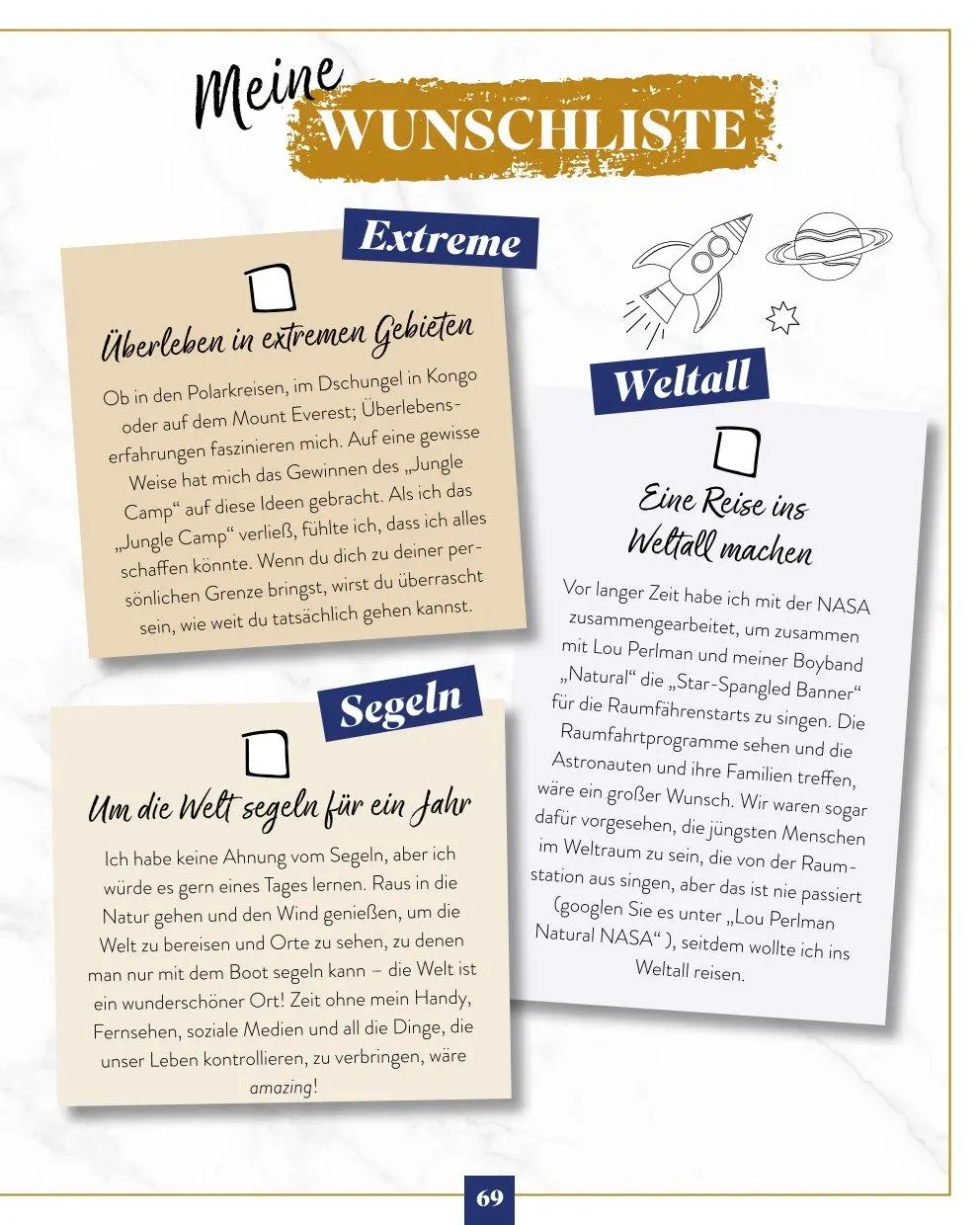 Bild: 9783966647199 | Die Bucket List der Stars | Sören Bauer | Taschenbuch | 128 S. | 2024
