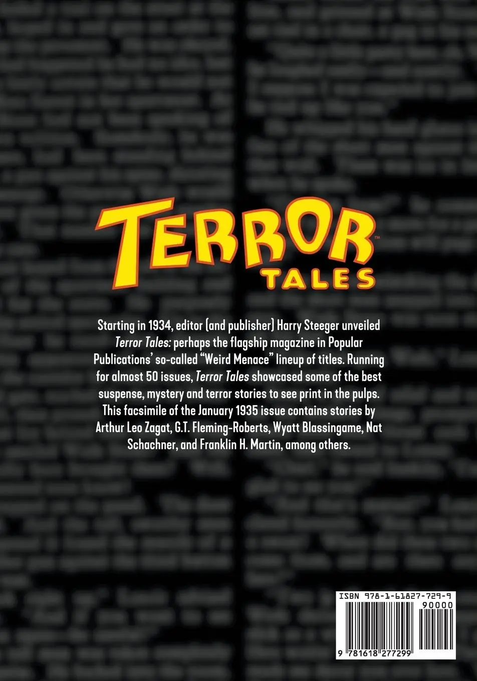 Rückseite: 9781618277299 | Terror Tales #5 | Facsimile Edition | Arthur Leo Zagat (u. a.) | Buch
