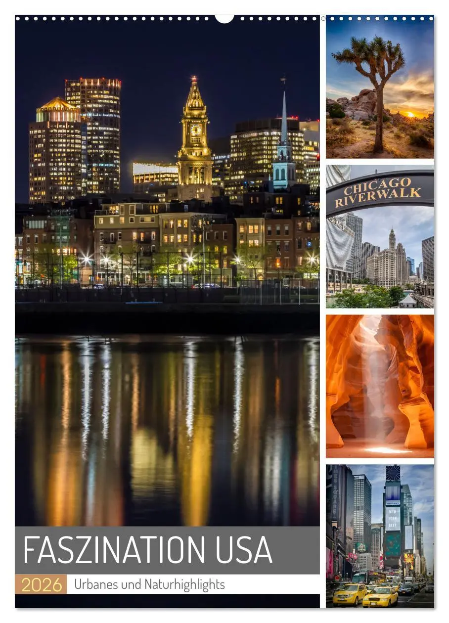 Cover: 9783516317299 | FASZINATION USA Urbanes und Naturhighlights (Wandkalender 2026 DIN...