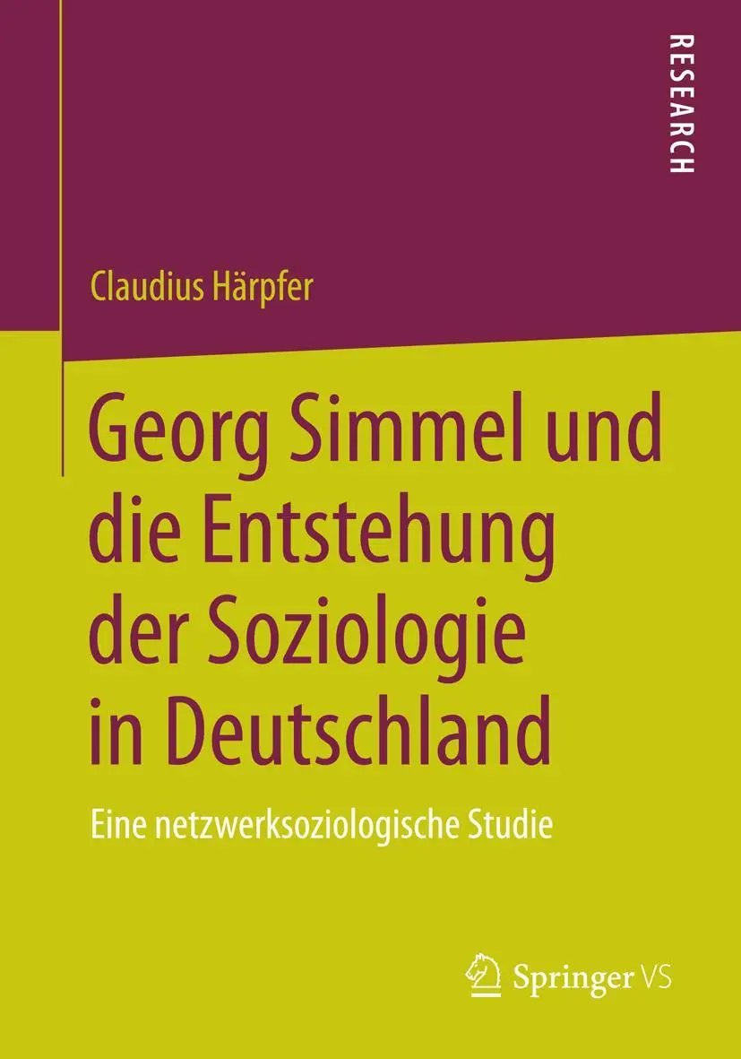 Cover: 9783658057299 | Georg Simmel und die Entstehung der Soziologie in Deutschland | Buch