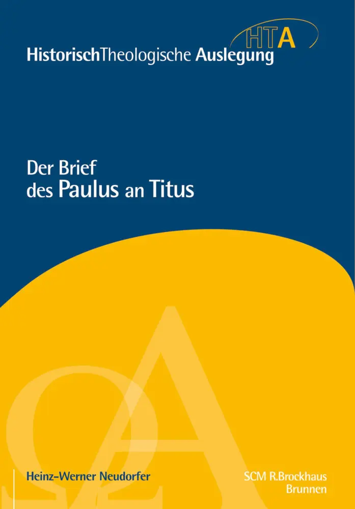 Cover: 9783765597299 | Der Brief des Paulus an Titus 12-22 | Heinz-Werner Neudorfer | Buch