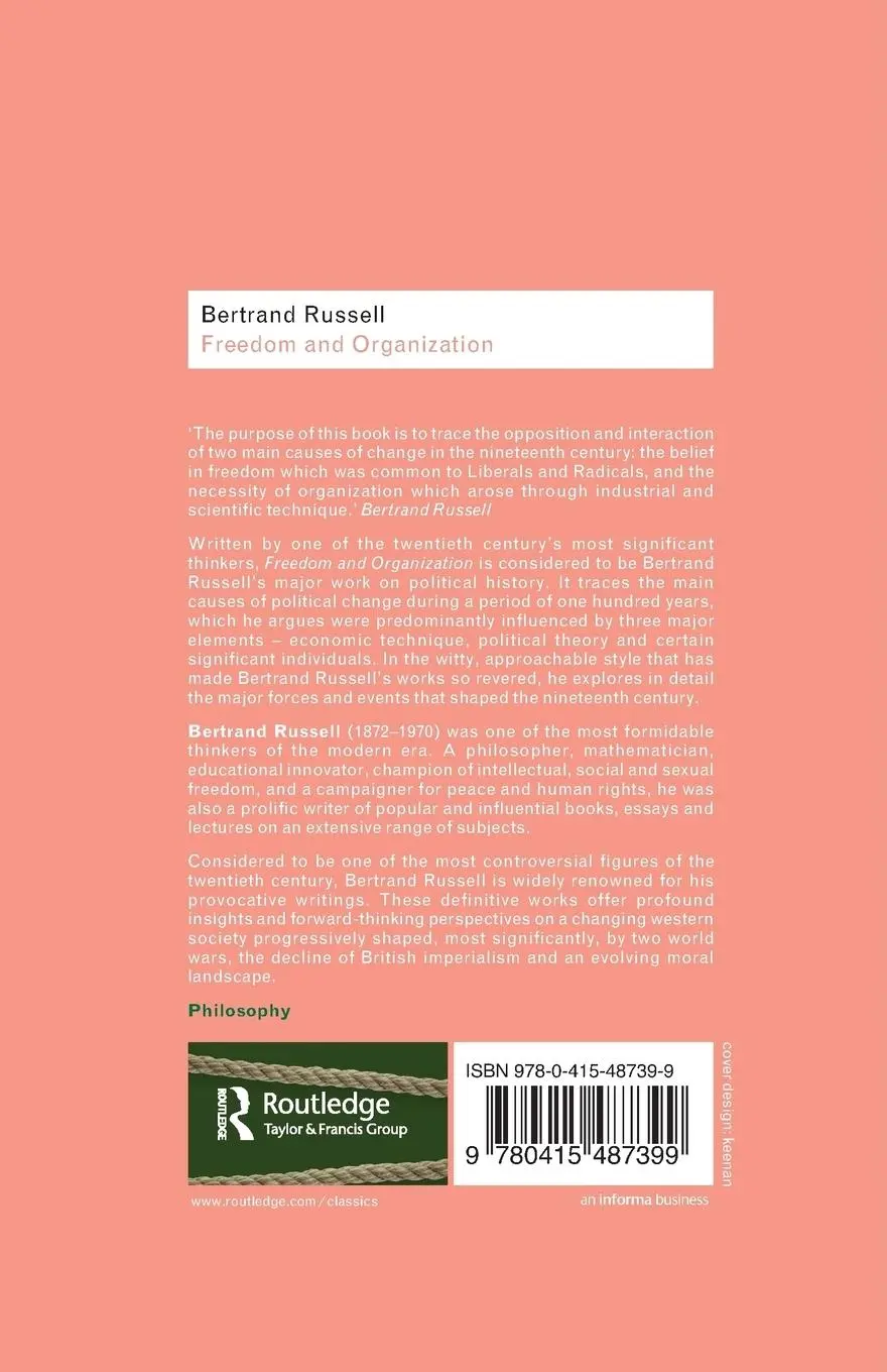 Rückseite: 9780415487399 | Freedom and Organization | Bertrand Russell | Taschenbuch | Englisch