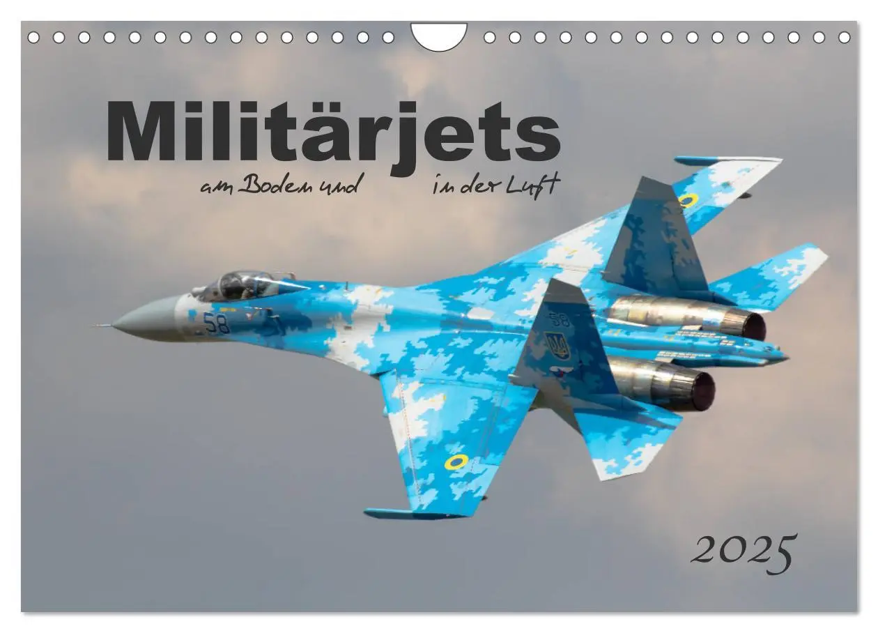 Cover: 9783435297399 | Militärjets am Boden und in der Luft (Wandkalender 2025 DIN A4...