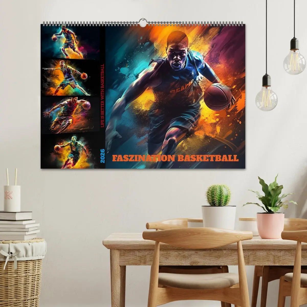 Bild: 9783457527399 | Faszination Basketball (Wandkalender 2026 DIN A2 quer), CALVENDO...