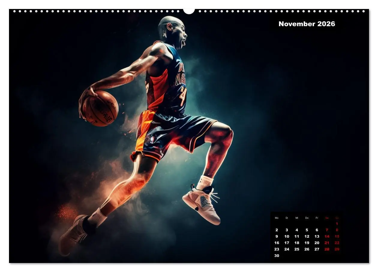 Bild: 9783457527399 | Faszination Basketball (Wandkalender 2026 DIN A2 quer), CALVENDO...