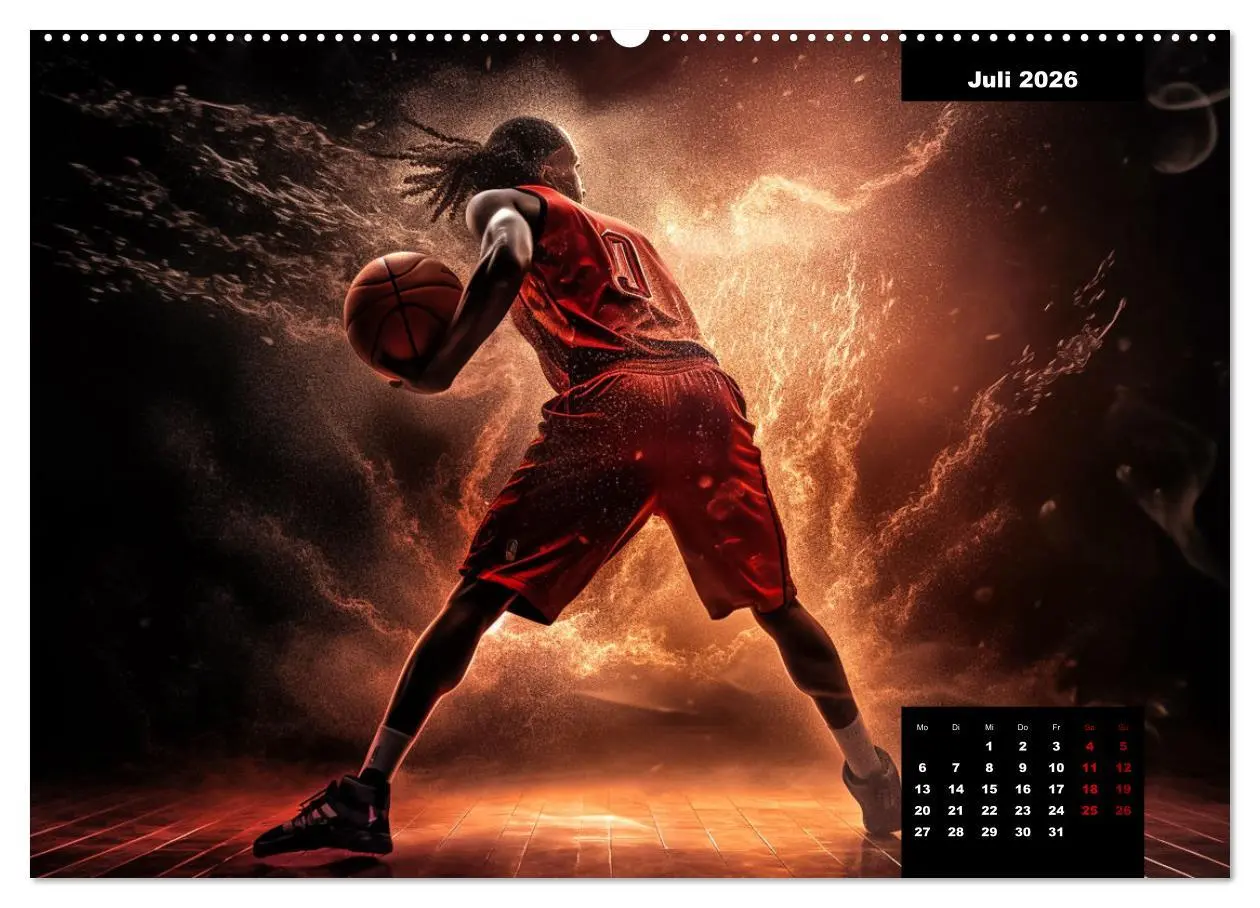 Bild: 9783457527399 | Faszination Basketball (Wandkalender 2026 DIN A2 quer), CALVENDO...