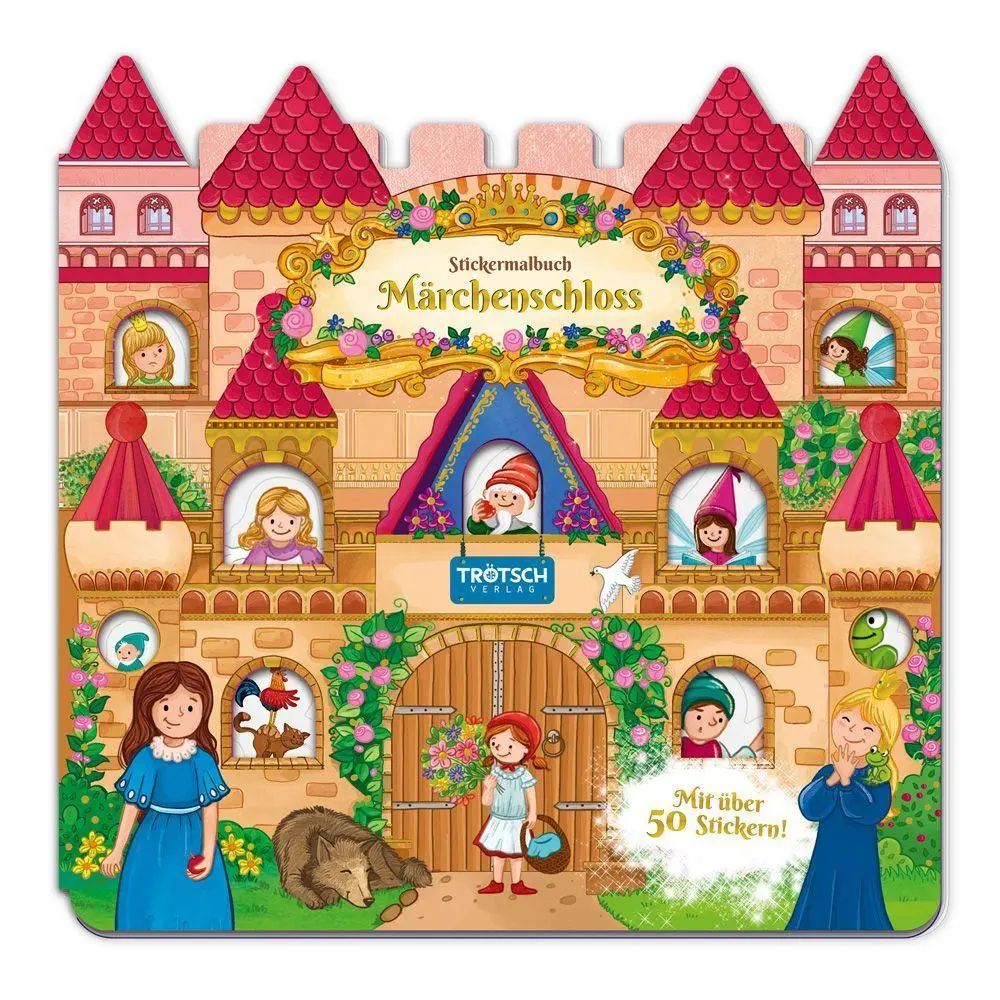 Cover: 9783988027399 | TRÖTSCH - Malbuch Stickermalbuch Märchenschloss Ab 4 Jahren | KG