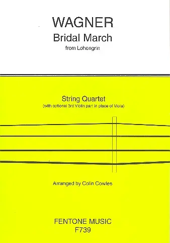 Cover: 9790230007399 | Bridal March | from Lohengrin | Richard Wagner | Partitur + Stimmen