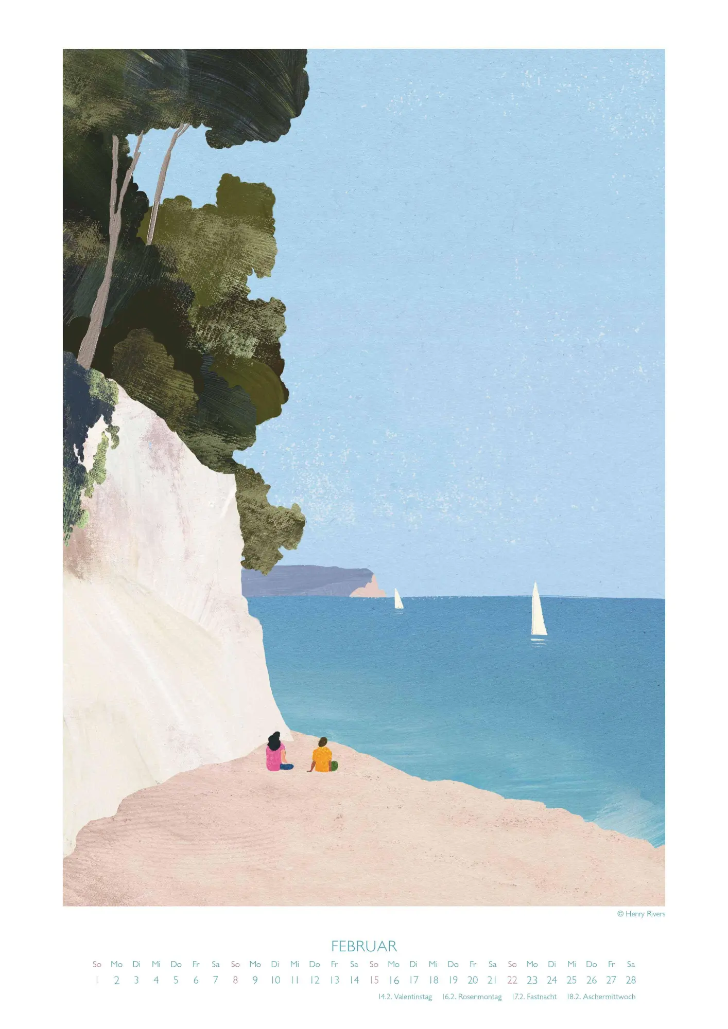 Bild: 4069095007499 | Feeling Nature 2026 - Outdoor-Illustrationen von Henry Rivers -...