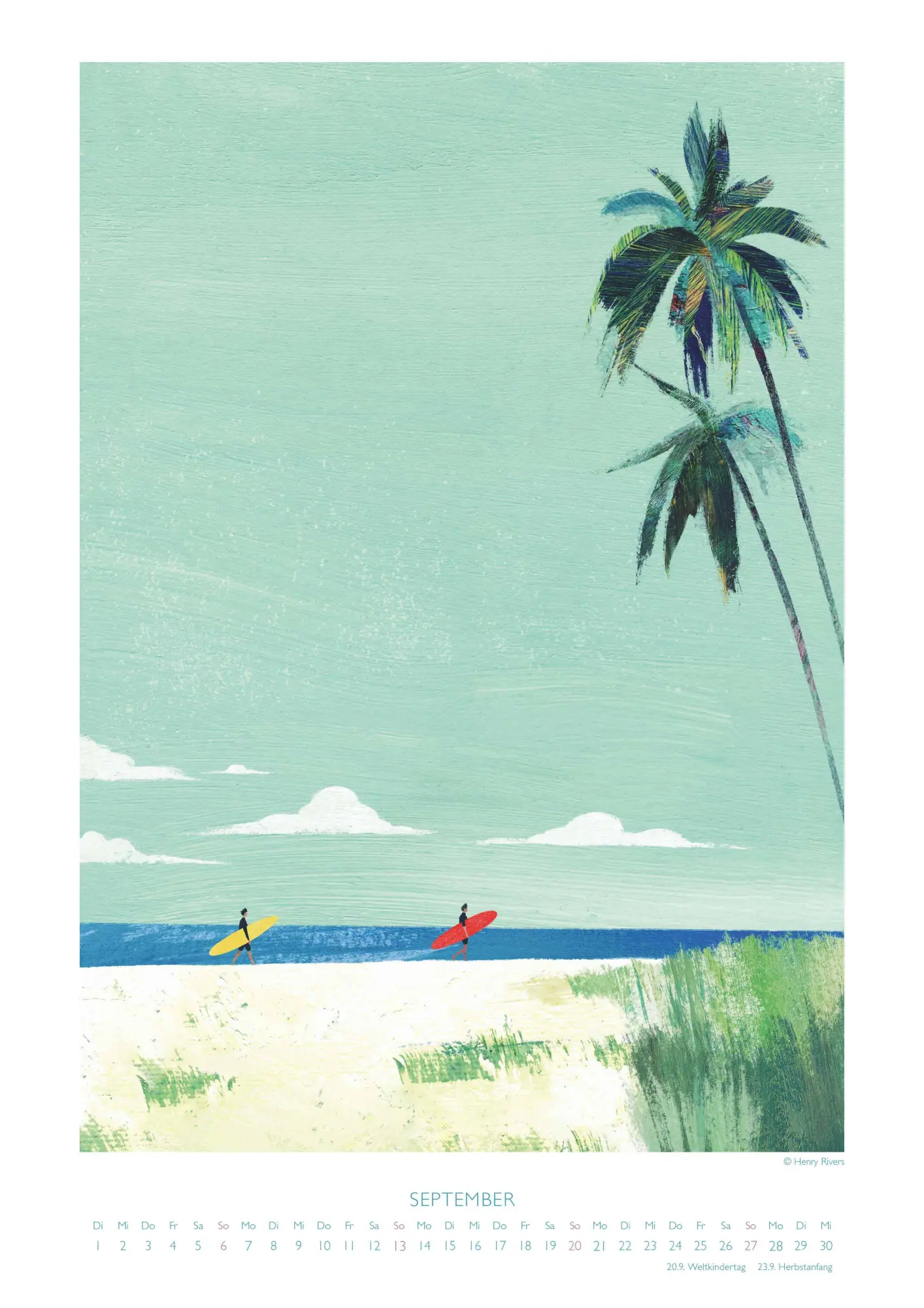 Bild: 4069095007499 | Feeling Nature 2026 - Outdoor-Illustrationen von Henry Rivers -...