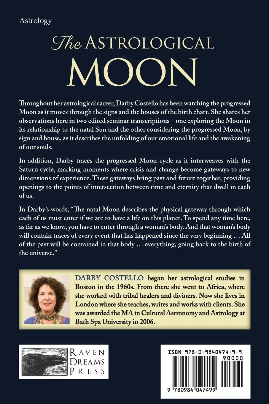 Rückseite: 9780984047499 | ASTROLOGICAL MOON | Darby Costello | Taschenbuch | Englisch | 2017