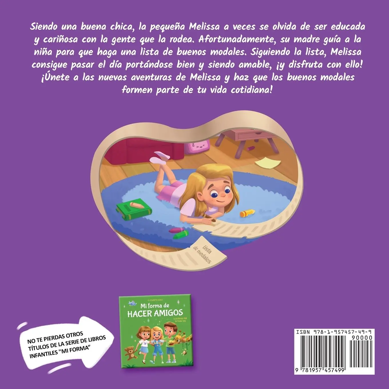 Rückseite: 9781957457499 | Mi forma para los buenos modales | Elizabeth Cole | Taschenbuch | 2023