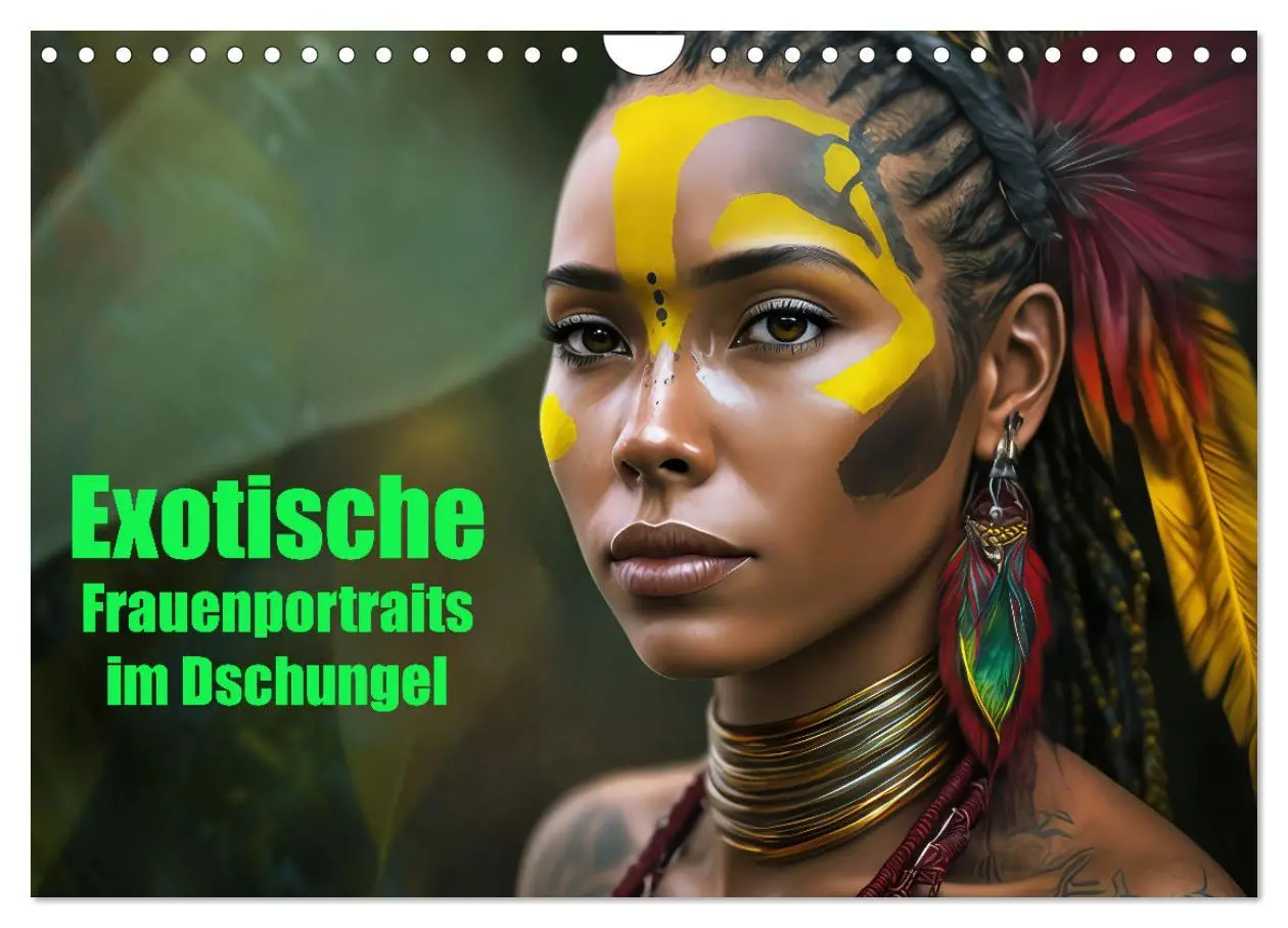 Cover: 9783457377499 | Exotische Frauenportraits im Dschungel (Wandkalender 2026 DIN A4...