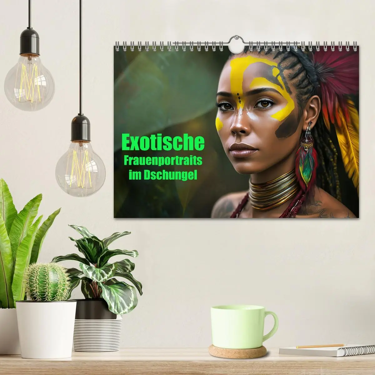 Bild: 9783457377499 | Exotische Frauenportraits im Dschungel (Wandkalender 2026 DIN A4...