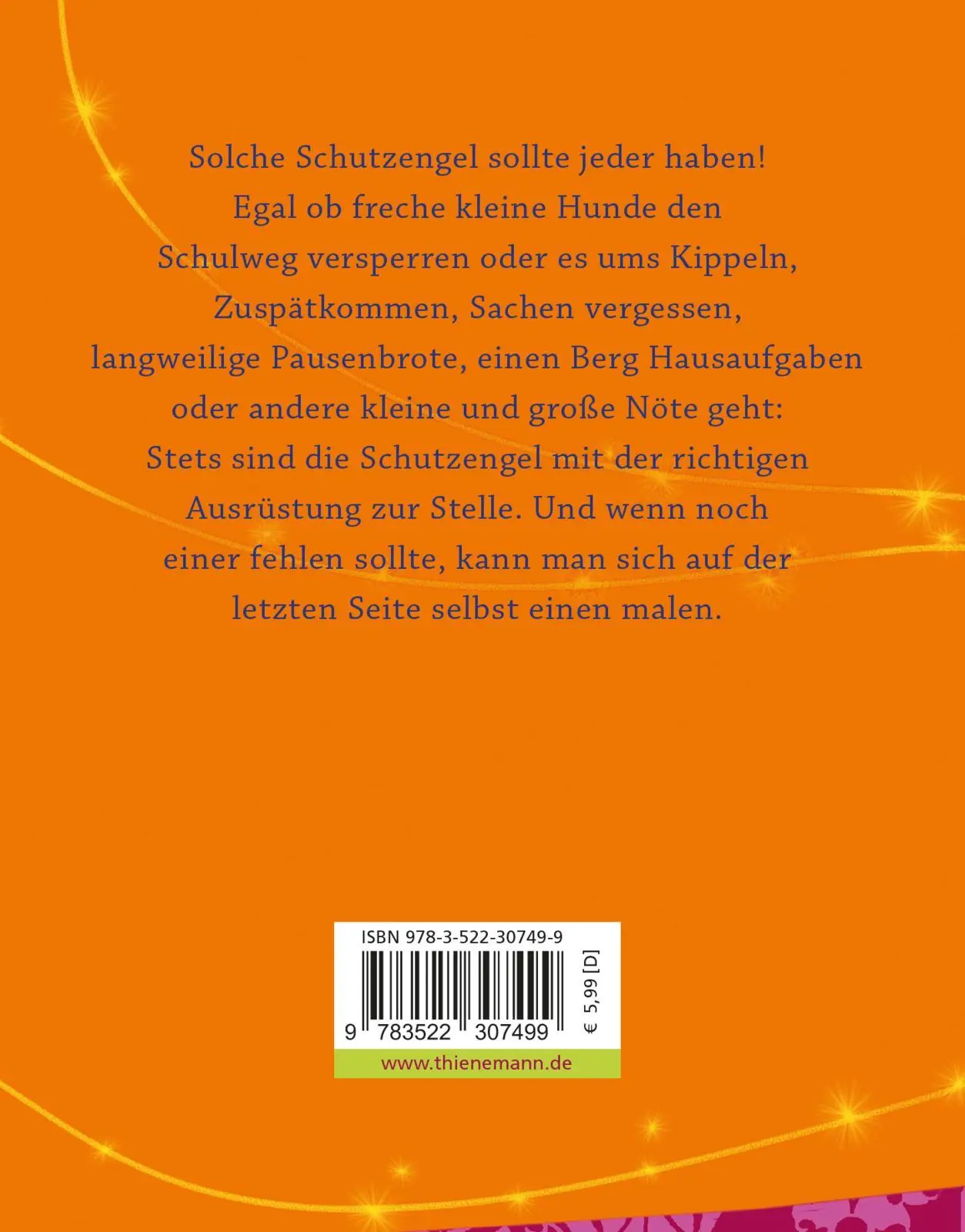 Rückseite: 9783522307499 | Schutzengel für die Schultasche | Geschenk zum Schulanfang | Geisler