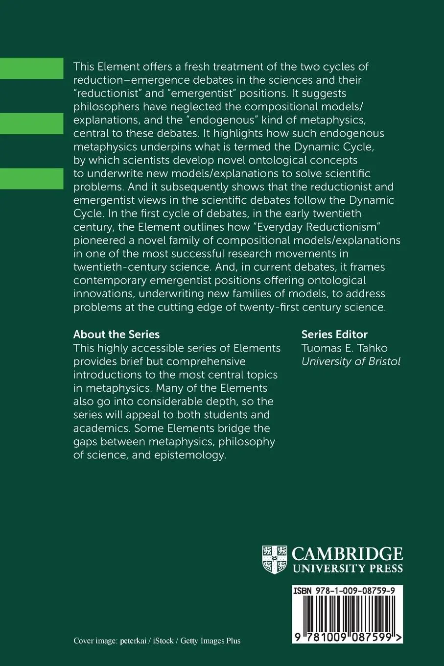 Rückseite: 9781009087599 | Reduction, Emergence and the Metaphysics in Science | Carl Gillett