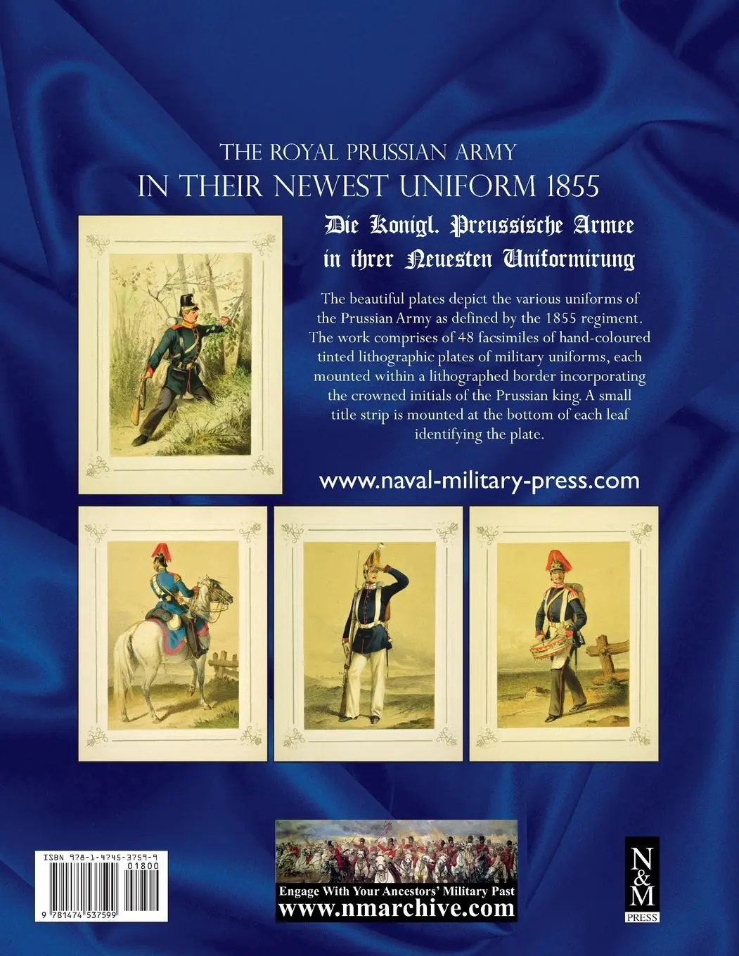 Rückseite: 9781474537599 | The Royal Prussian Army in their Newest Uniform 1855 | Taschenbuch
