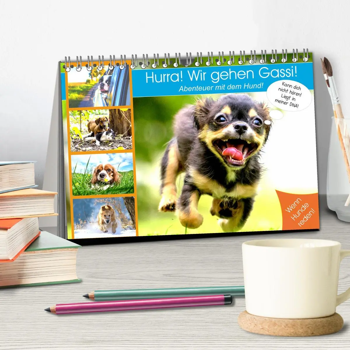 Bild: 9783457677599 | Hurra! Wir gehen Gassi! Abenteuer mit dem Hund! (Tischkalender 2026...