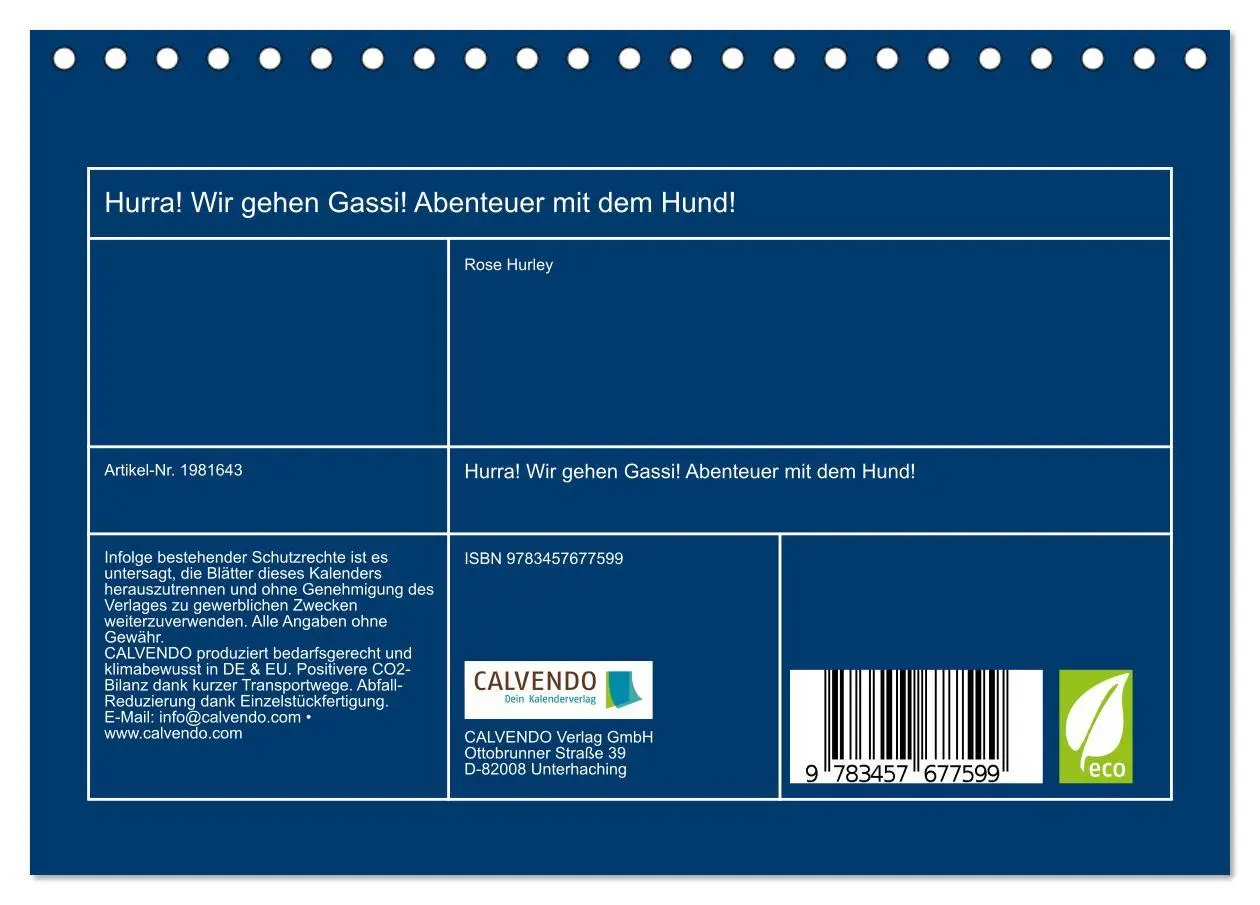 Bild: 9783457677599 | Hurra! Wir gehen Gassi! Abenteuer mit dem Hund! (Tischkalender 2026...