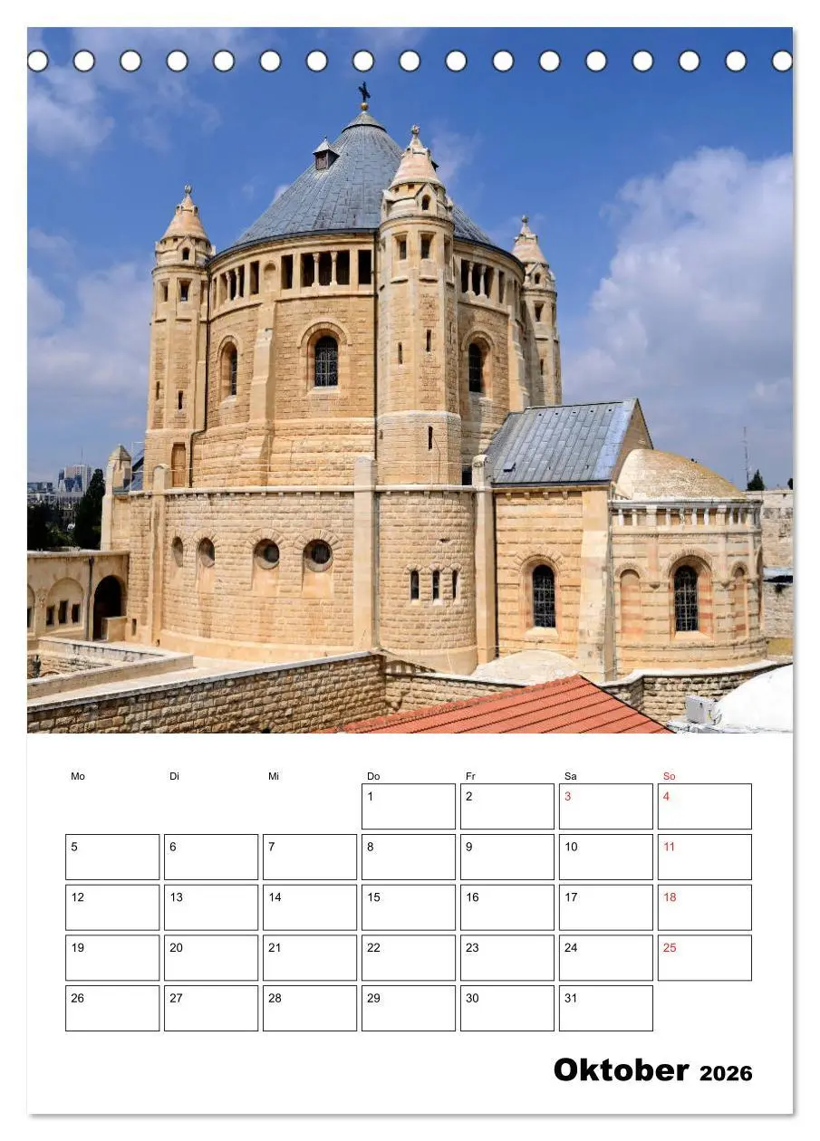 Bild: 9783516387599 | Israel - Der Monatsplaner 2026 (Tischkalender 2026 DIN A5 hoch),...