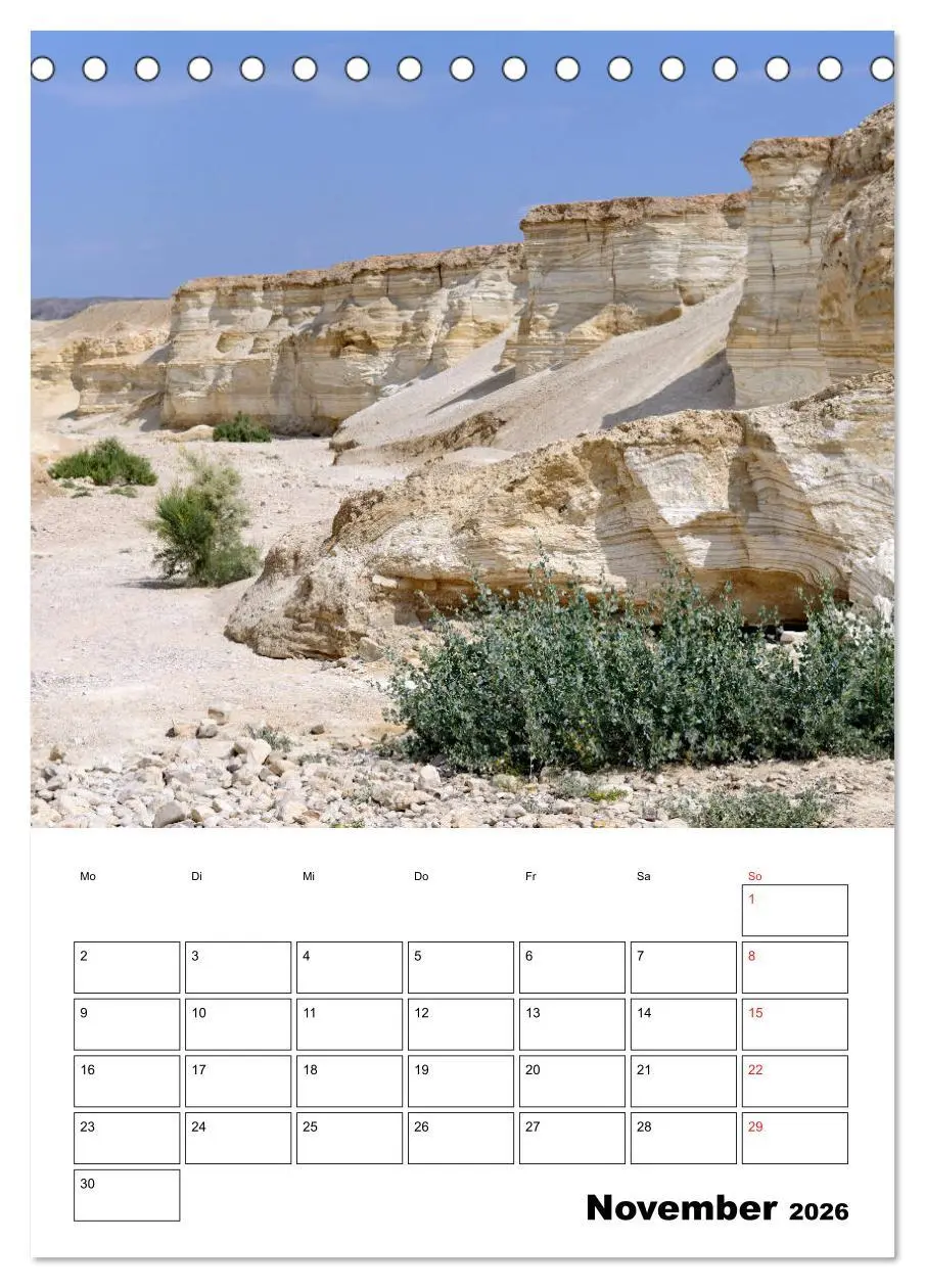 Bild: 9783516387599 | Israel - Der Monatsplaner 2026 (Tischkalender 2026 DIN A5 hoch),...