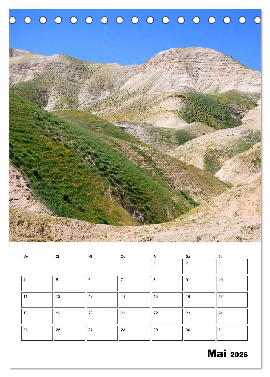 Bild: 9783516387599 | Israel - Der Monatsplaner 2026 (Tischkalender 2026 DIN A5 hoch),...