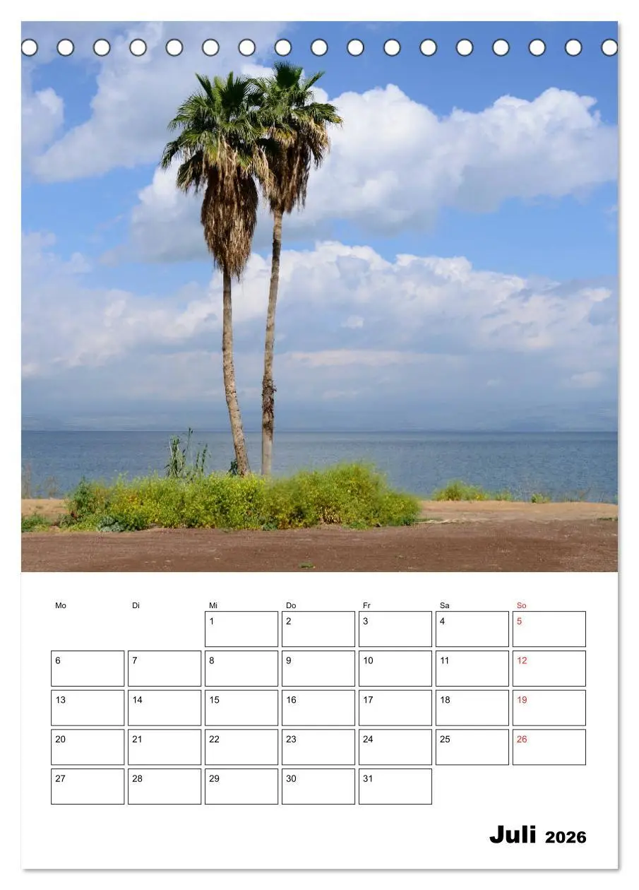 Bild: 9783516387599 | Israel - Der Monatsplaner 2026 (Tischkalender 2026 DIN A5 hoch),...