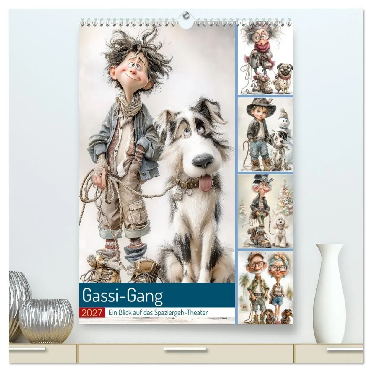 Cover: 9783516907599 | Gassi-Gang (hochwertiger Premium Wandkalender 2027 DIN A2 hoch),...
