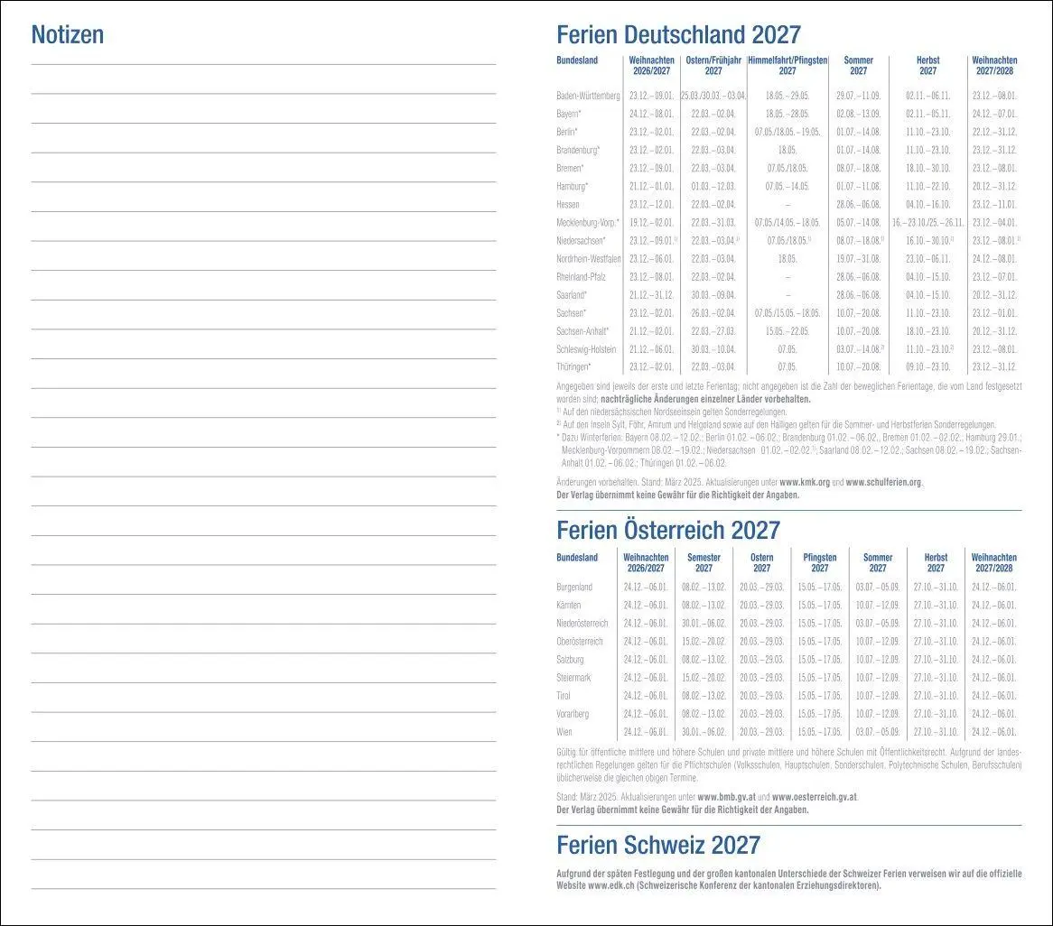 Bild: 9783756417599 | Wochen-Taschenkalender, schwarz 2027 | Heye | Buch | Bürokalender Heye