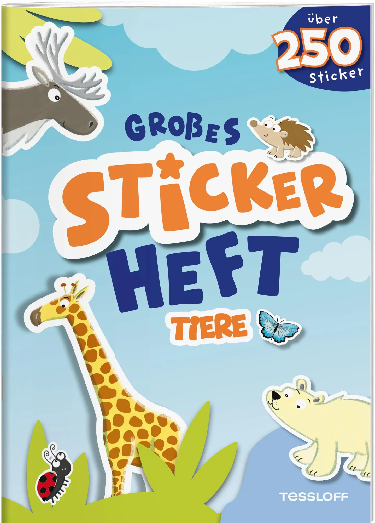 Cover: 9783788647599 | Großes Stickerheft. Tiere | Mit über 250 Stickern | Ilka Röhling