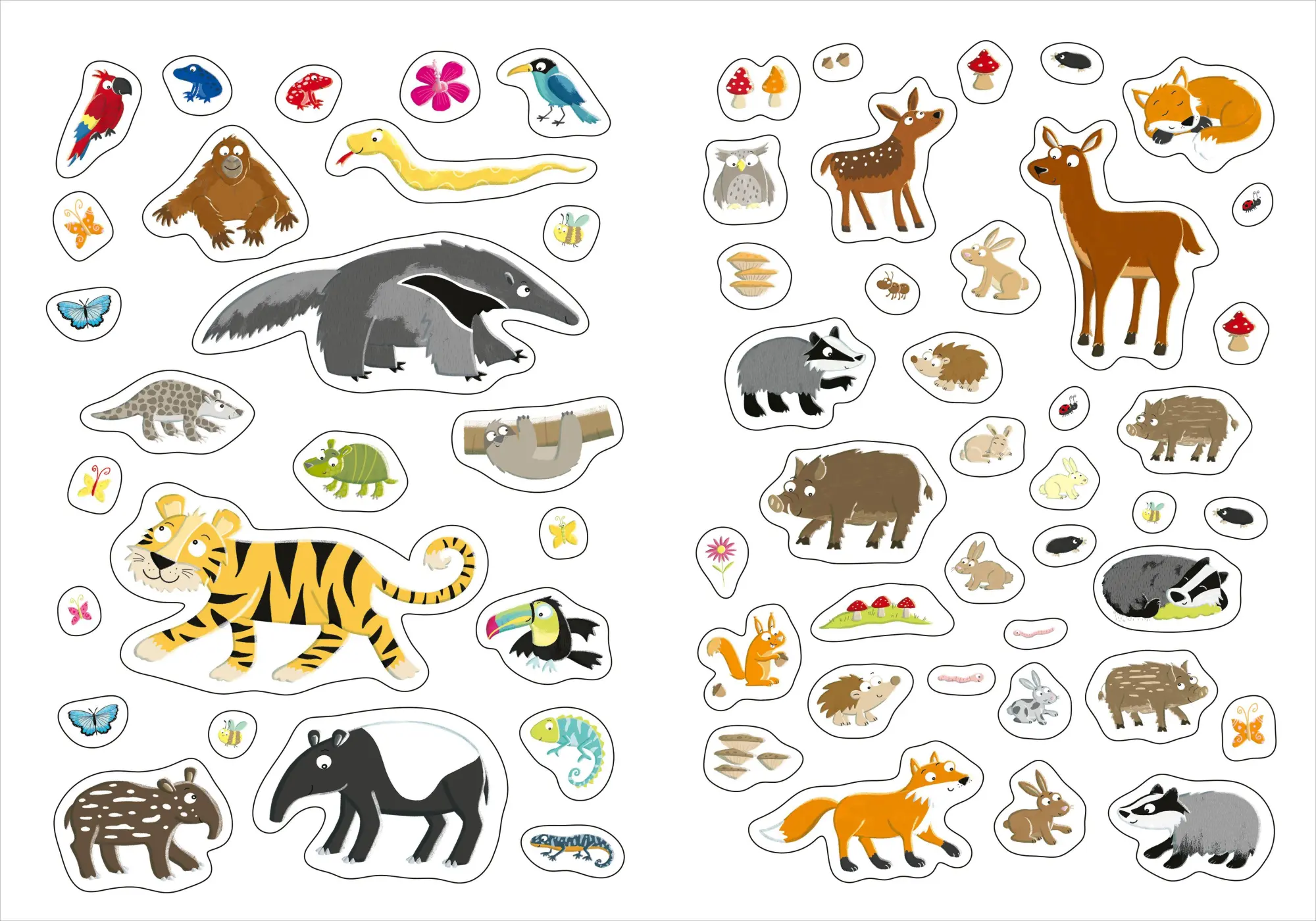Bild: 9783788647599 | Großes Stickerheft. Tiere | Mit über 250 Stickern | Ilka Röhling